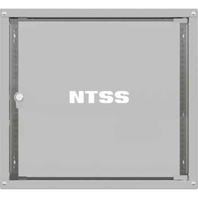 Шкаф настенный телекоммуникационный NTSS LIME 12U 550х600х635мм, 2 профиля 19, дверь стеклянная