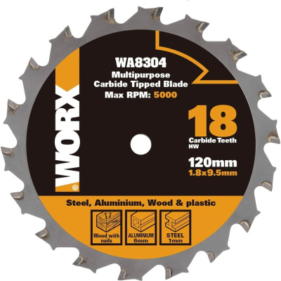 Пильный диск универсальный (120х1.8х9.5 мм) WORX