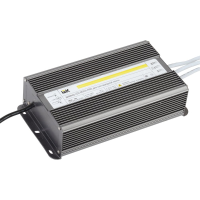 Драйвер IEK LED, ИПСН-PRO, 200Вт, 12В блок-шнуры IP67