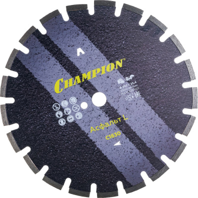 Диск алмазный 350х25,4х10 мм CHAMPION L Асфальт Asphafight