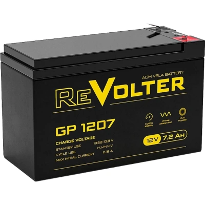 Батарея для ИБП Revolter GP 1207 (12В/7,2Ah)