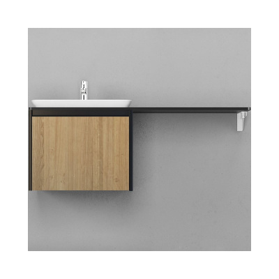 Подвесная тумба Velvex Klaufs 56x50.1Y шатанэ/черный