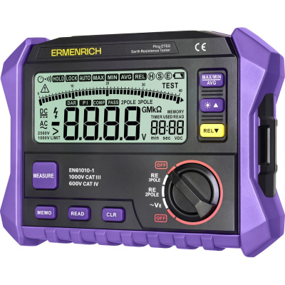 Тестер заземления Ermenrich Ping ET60, фиолетовый