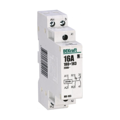 Модульный контактор Dekraft МК-103 16А 230В 18051DEK