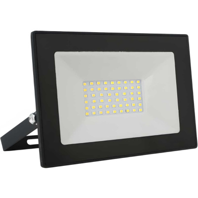 Прожектор Ultraflash LED SMD, черный, 50Вт, 230В, 6500К