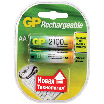 Перезаряжаемые аккумуляторы GP 210AAHC 210AAHC-2DECRC2