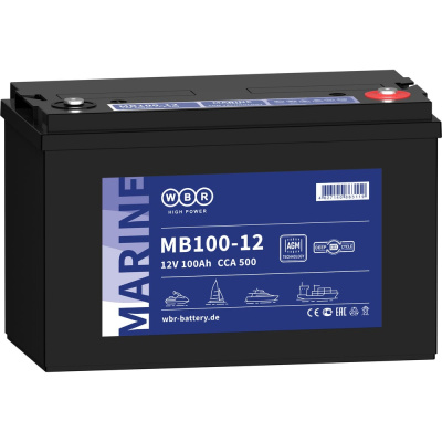 Тяговый аккумулятор для лодочного электромотора WBR MB 100-12