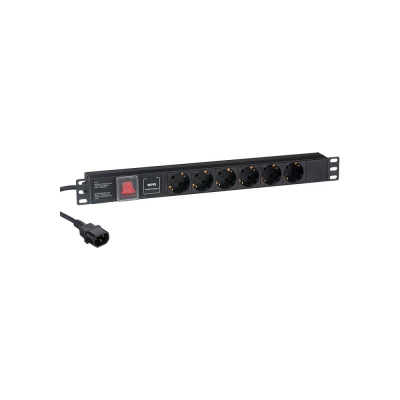 Блок розеток ExeGate ServerPro PDU-19H609 Al-6S-C14-2CU-SPD1 280834