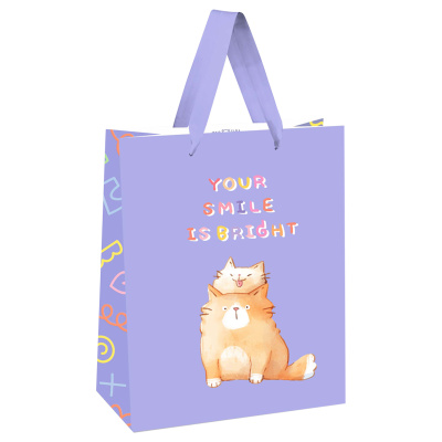 Пакет подарочный 26*32*12см MESHU "You are special", выб. лак, белый крафт