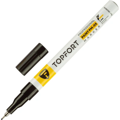 Маркер лаковый Topfort Paint 1 мм черный