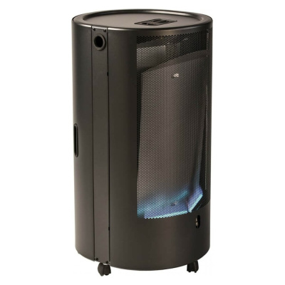 Газовый обогреватель каминного типа ТМС 4,2 кВт, чёрный BLUE BELLE CHIC ТМ Black оборудован моделирующим термостатом