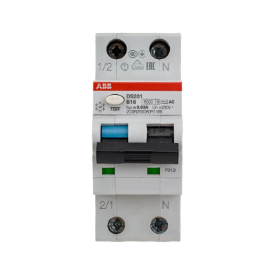 Автоматический выключатель дифференциального тока ABB DS201 2CSR255040R1165