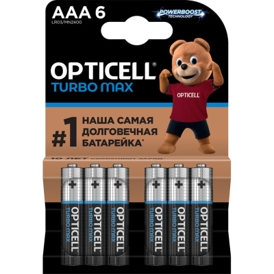 Батарейки OPTICELL Turbo Max AAA 6 шт