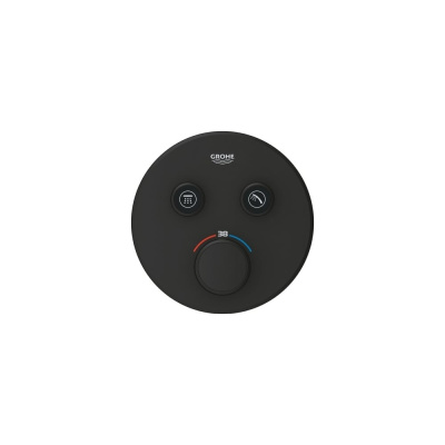 Термостат для встраиваемого монтажа на 2 выхода Grohe 29507KF0 Grohtherm SmartControl, фантомный чёрный
