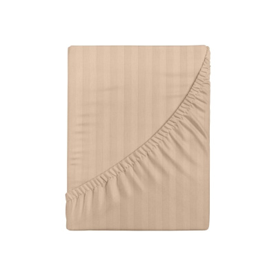 Простыня Verossa Stripe на резинке 200x200 борт 30 см Bronze