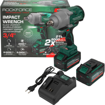Гайковерт ударный Rockforce аккумуляторный 3/4 9000мАч