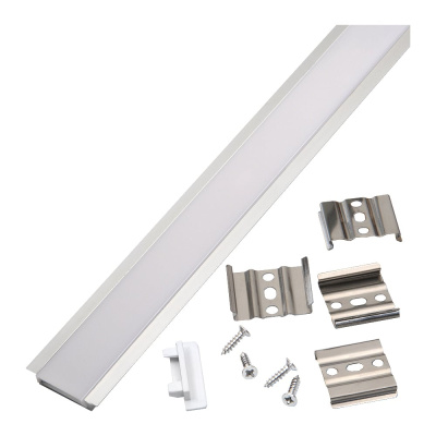 Профиль General Lighting Systems GAL-GLS-2000-6-31 белый (2м профиль+2м рассеиватель+ 2 заглушки +4 скобы с шурупами)