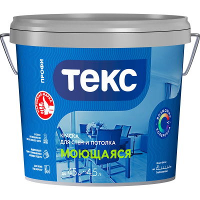 Моющаяся вододисперсионная краска Текс профи 700000437