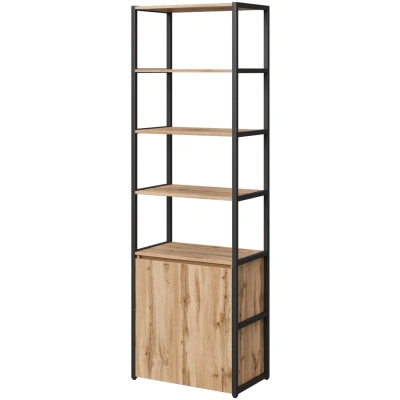 Стеллаж для документов K-Loft 241H026 670х400х2105 дуб натур/черный