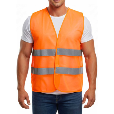 Сигнальный светоотражающий жилет Partex оранжевый, 2XL, Эконом