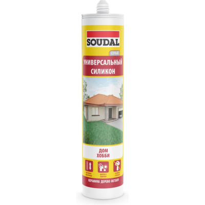 Универсальный силиконовый герметик Soudal 105908