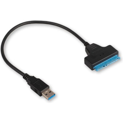 Адаптер Cablexpert USB3.2 Gen1 на SATA 2.5 HDD/SSD, Sata3, 5 Гбит/с, длина 0.3м, пакет