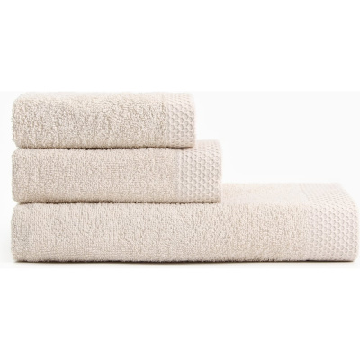 Набор махровых полотенец LoveLife Natural beige 3 шт., 70х130, 50х80, 30х50 см, 100% хлопок