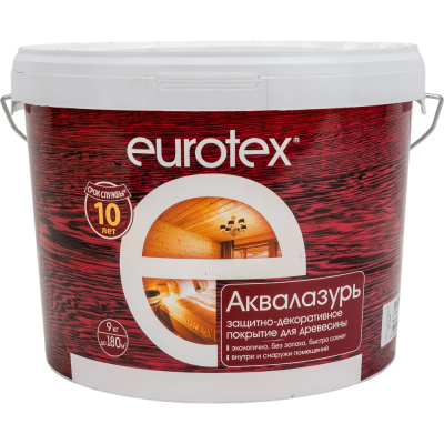 Лак акриловый Eurotex белый 9 кг 1/2