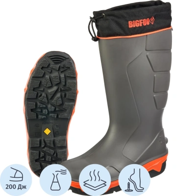 Сапоги полиуретановые зимние, на подошве из каучука BIGFOOT, р.41/262