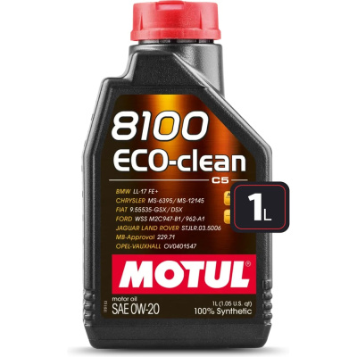 Моторное масло MOTUL 8100 ECO-CLEAN 0W20 1 л