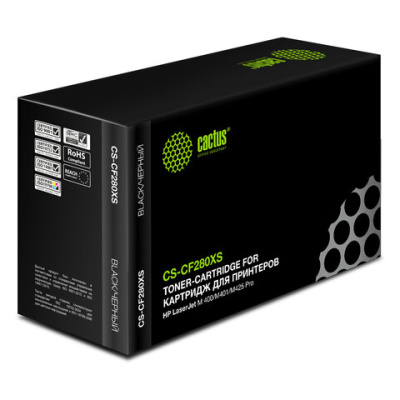 Лазерный картридж Cactus cf280x черный, 6900 страниц, для hp lj pro