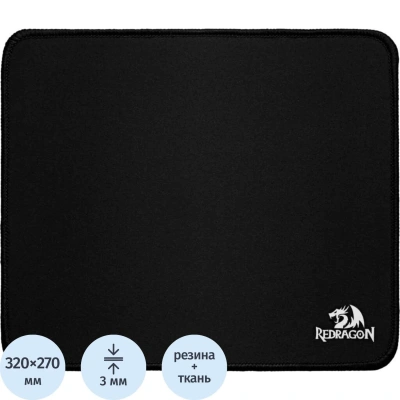 Коврик для мыши Redragon Flick M 270х320х3 мм, ткань+резина (77988)