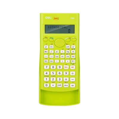 Калькулятор научный (ЕГЭ) Deli E1710A,10-р,2 стр,240 ф.,бат.,162х84мм,зел