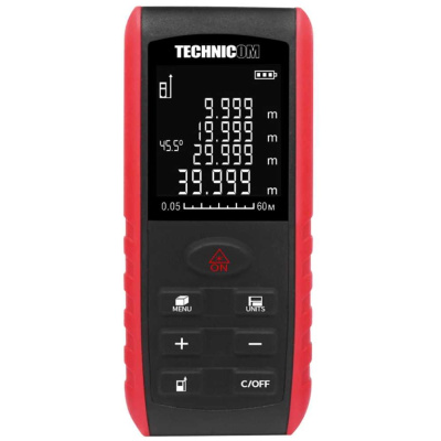 Лазерный дальномер-угломер TC-DAM60R – это прибор, который измеряет расстояние до объекта посредством лазерного луча
