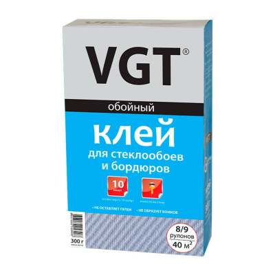 Клей для стеклообоев и бордюров VGT сухой, 300 гр
