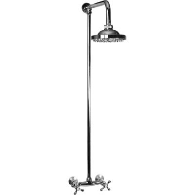 Смеситель для душа stOmega Omega, 1/2", керамика, крест, стационарный