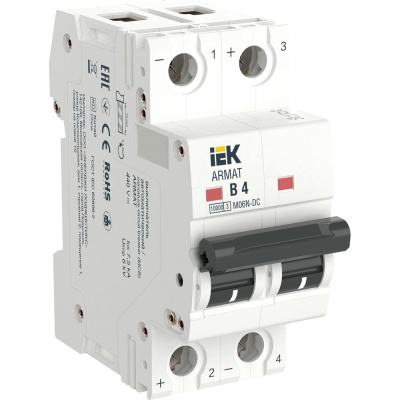 Автоматический выключатель IEK armat m06n-dc AR-M06N-2-B004DC
