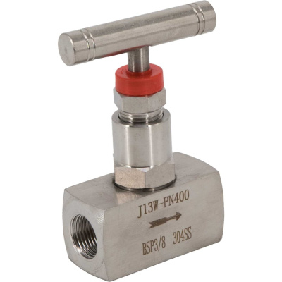 Игольчатый вентиль (клапан) муфтовый нержавеющий NEWKEY AISI304 DN10 (3/8), (CF8), PN400 NK-ZN10/4