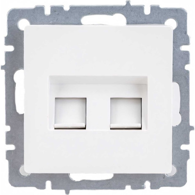Двойная компьютерная розетка rj45 IEK Brite рк10-2-брб категория 5e, белый