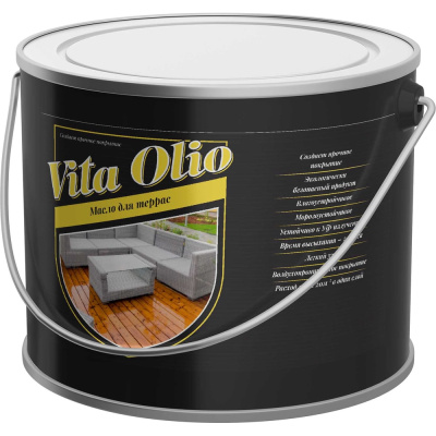 Масло для террас Vita Olio, цвет Бесцветное, 10 л
