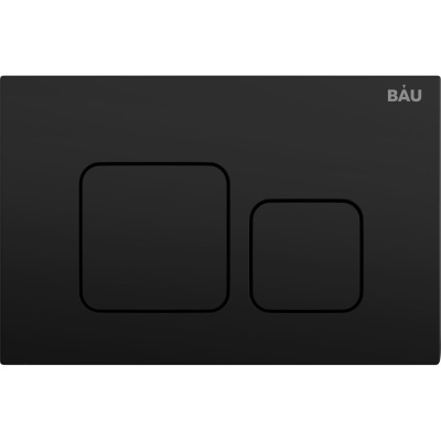 Кнопка смыва Bauedge BAU Soul для инсталляции, черная матовая