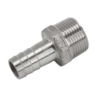 Штуцер елочка нержавеющий NEWKEY AISI304 DN25 x 20mm (1 x 20mm), (CF8), PN16 набор 2 шт.