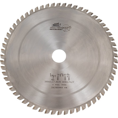 Пила дисковая TCT PILANA 250x2.2/1.8x30 z60 64 WZ/FA/F