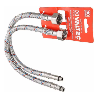 Комплект г/п для смесителя VALTEC М10х18+М10х35 - G1/2 100см