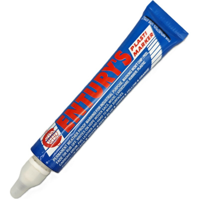 Маркер-краска в металлической тубе Century Tube Plastic Marker, 3,0 мм, упаковка 10 шт, белый Century Markers