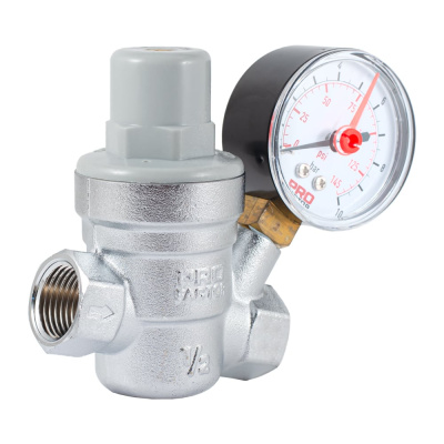 Редуктор давления PROFACTOR мембранный, с манометром, 1/2" PF PRV 253G