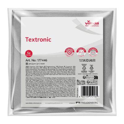 Салфетка Vileda Professional Текстроник, серый, 5 шт