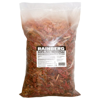 Кора лиственницы Rainberg (фракция 3-6 см) - это кора сибирской лиственницы средней фракции