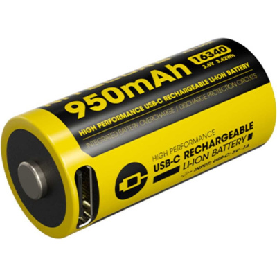 Аккумулятор NITECORE NL169R USB-C RCR123/16340 Li-ion 3.7v 950mAH 0595