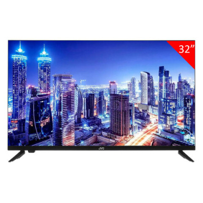 Телевизор JVC LT-32M595, 32'' (81 см), 1366x768, HD, 16:9, Android TV, Wi-Fi, безрамочный, черный